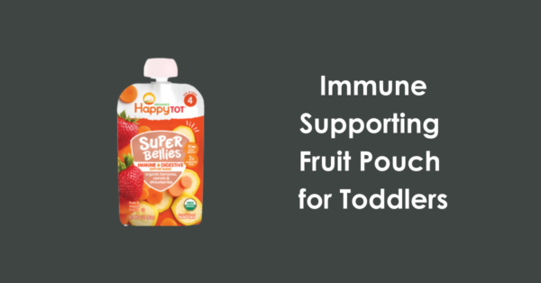 immune fruit pouch with Wellmune for toddlers