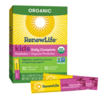RenewLife® Probiotics + Organic Prebiotics Kids Boost Daily Formula with Wellmune